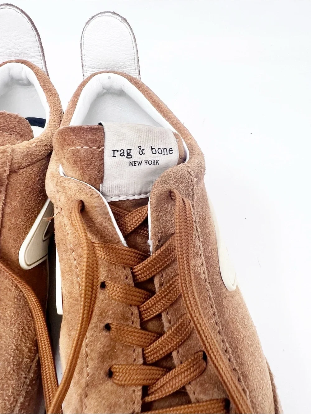 RAG & BONE RETRO RUNNER BROWN SUEDE LOW TOP SNEAKERS SZ 7